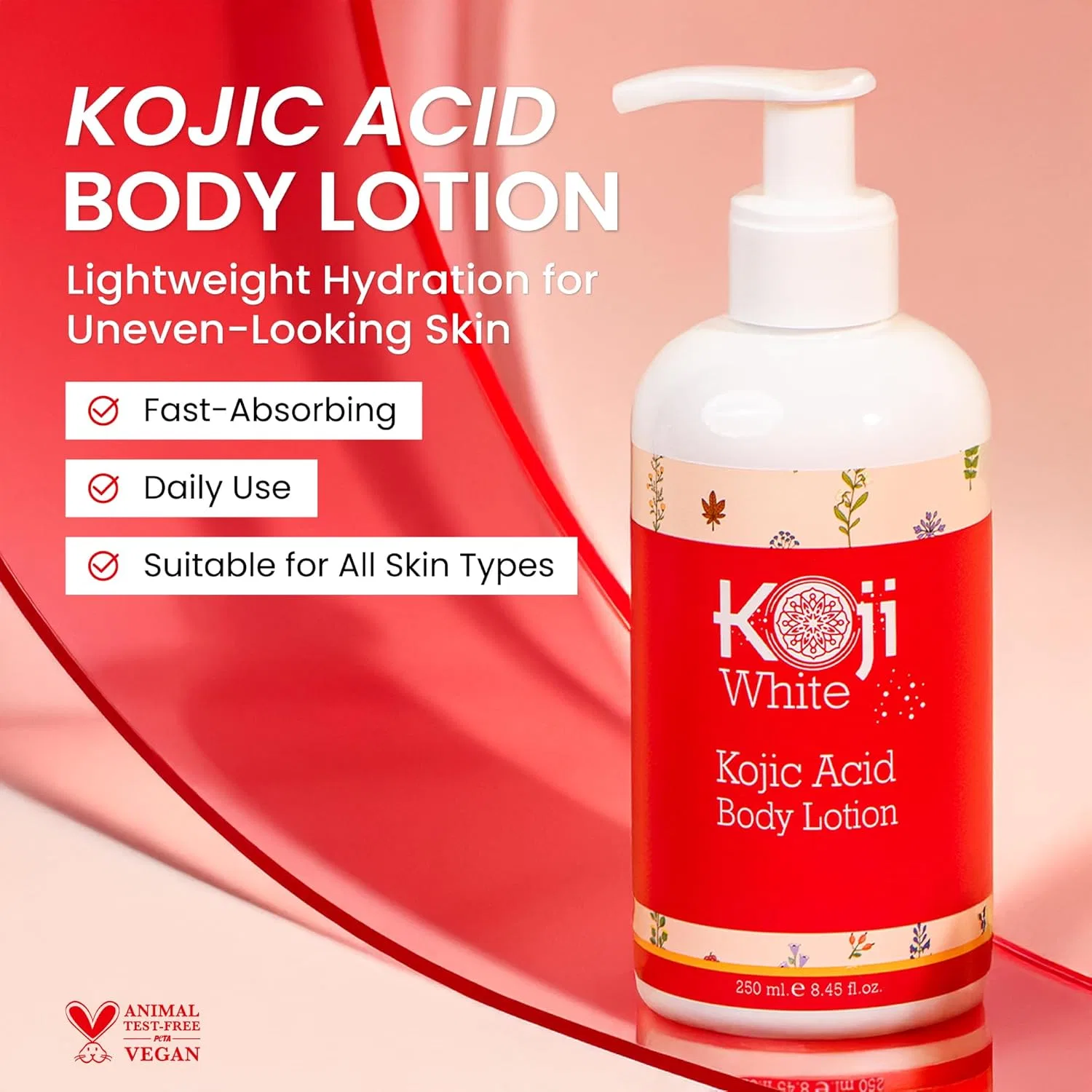 Лосьон для тела Koji White Kojic Acid для осветления кожи, 250 мл Koji White — фото 2