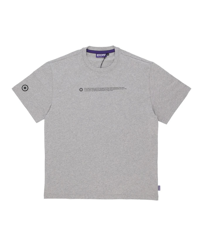 

Футболка с контурным логотипом, светло-серая Octopus, серый