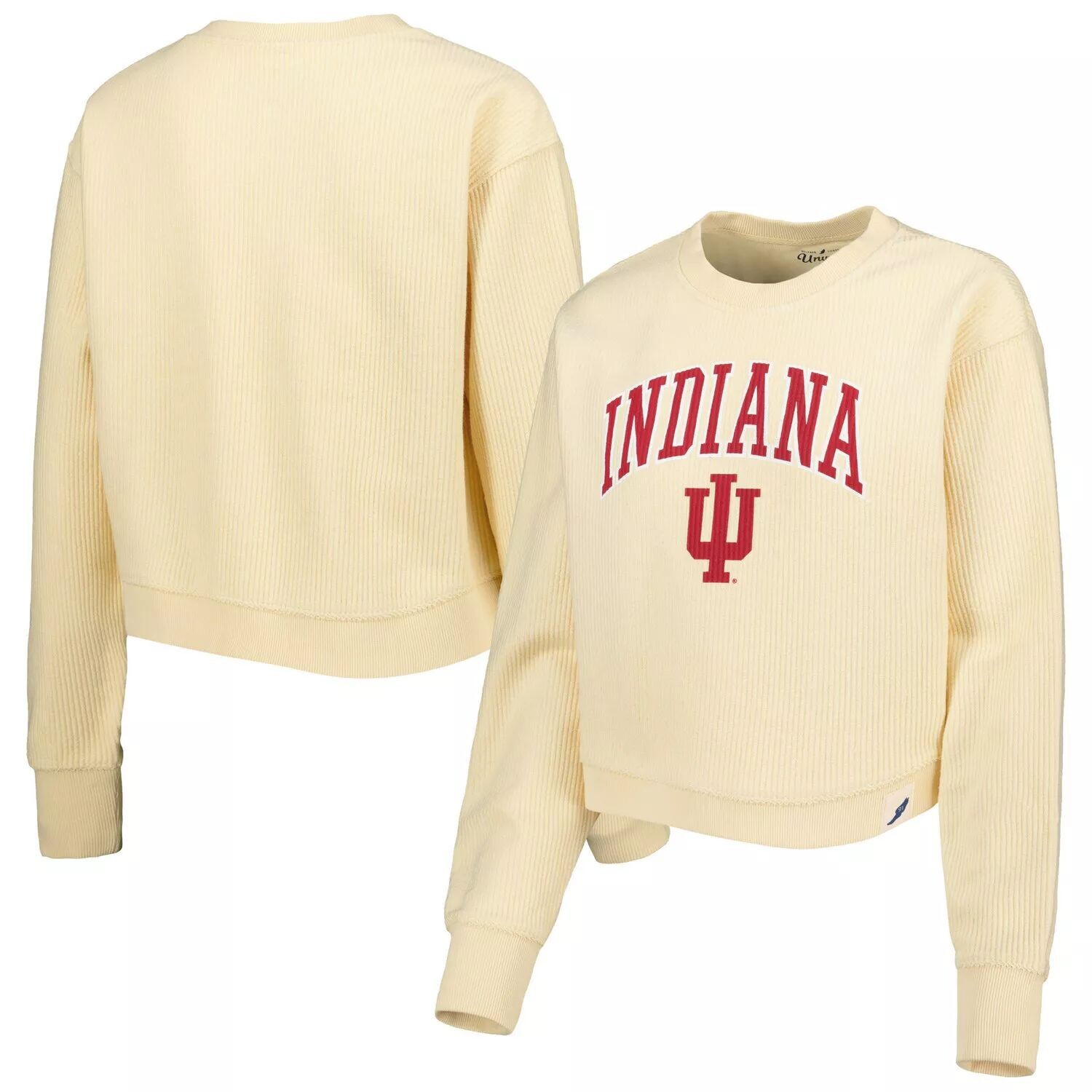 

Женская лига, студенческая одежда, кремовые худи Indiana Hoosiers, классический кампусный проводной свитшот из древесины, Бежевый, Женская лига, студенческая одежда, кремовые худи Indiana Hoosiers, классический кампусный проводной свитшот из древесины