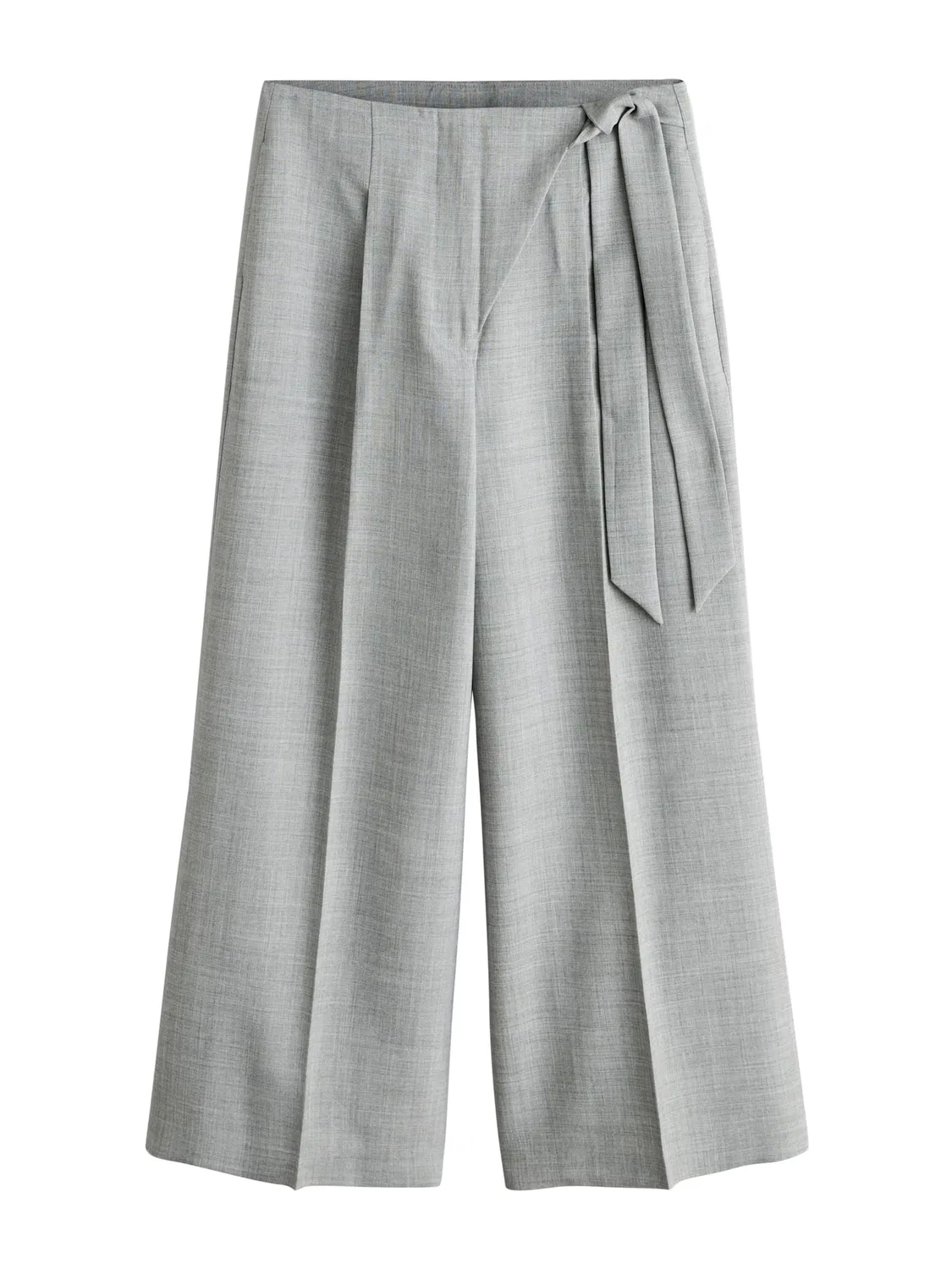 Широкие брюки со складками спереди Next, Light Grey