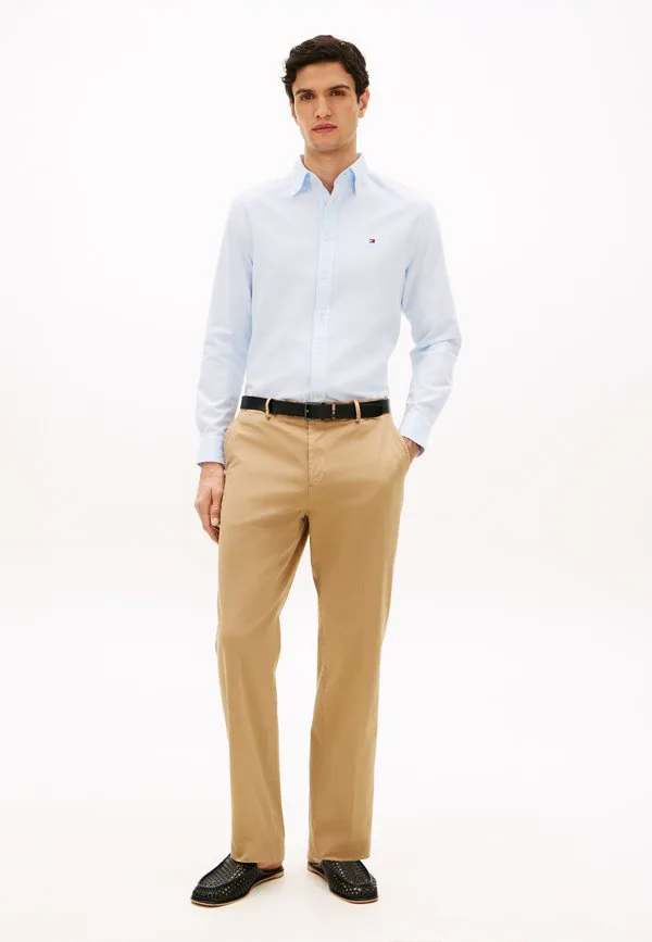 Рубашка добби стандартного кроя th flex Tommy Hilfiger, Sweet Blue — фото 2