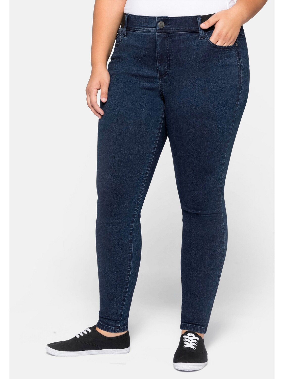 

Джинсы sheego Skinny, цвет dark blue Denim