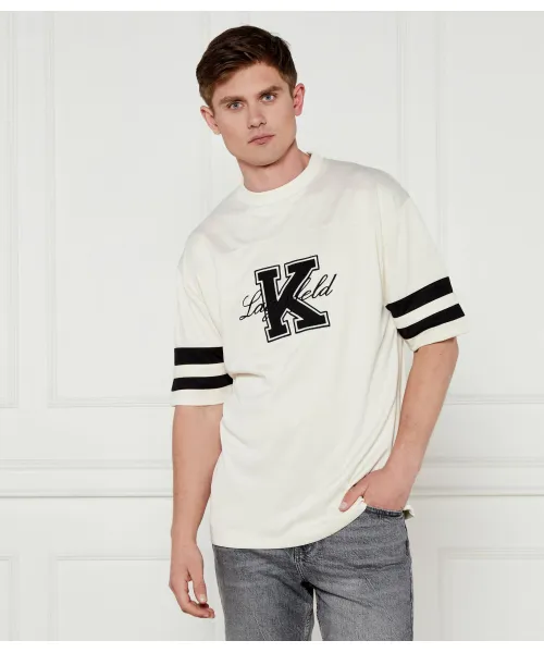

Футболка Loose fit Karl Lagerfeld, бежевый