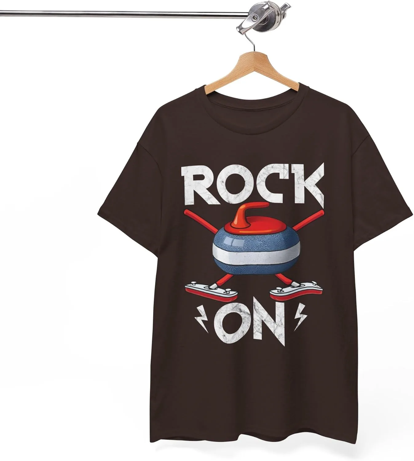 Футболка Qbeefy Curling Shirt Retro Rock On Vintage — фото 4