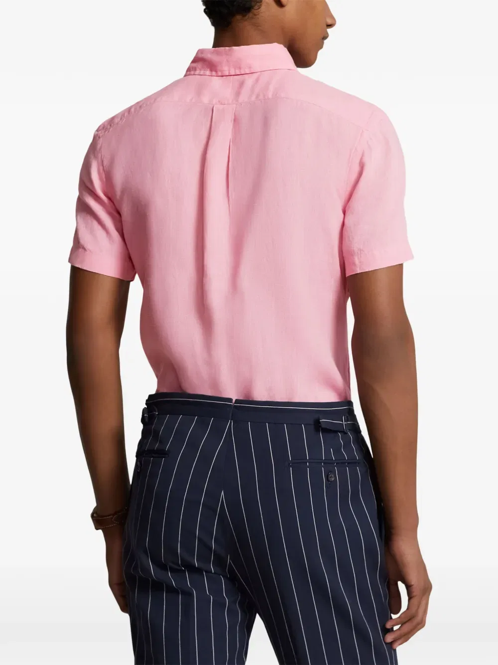 Рубашка с коротким рукавом на пуговицах Polo Ralph Lauren, розовый — фото 4