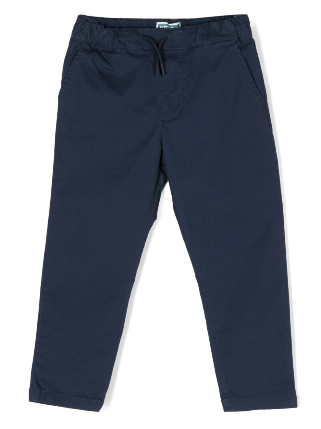 

Kenzo Kids прямые брюки с вышитым логотипом, синий
