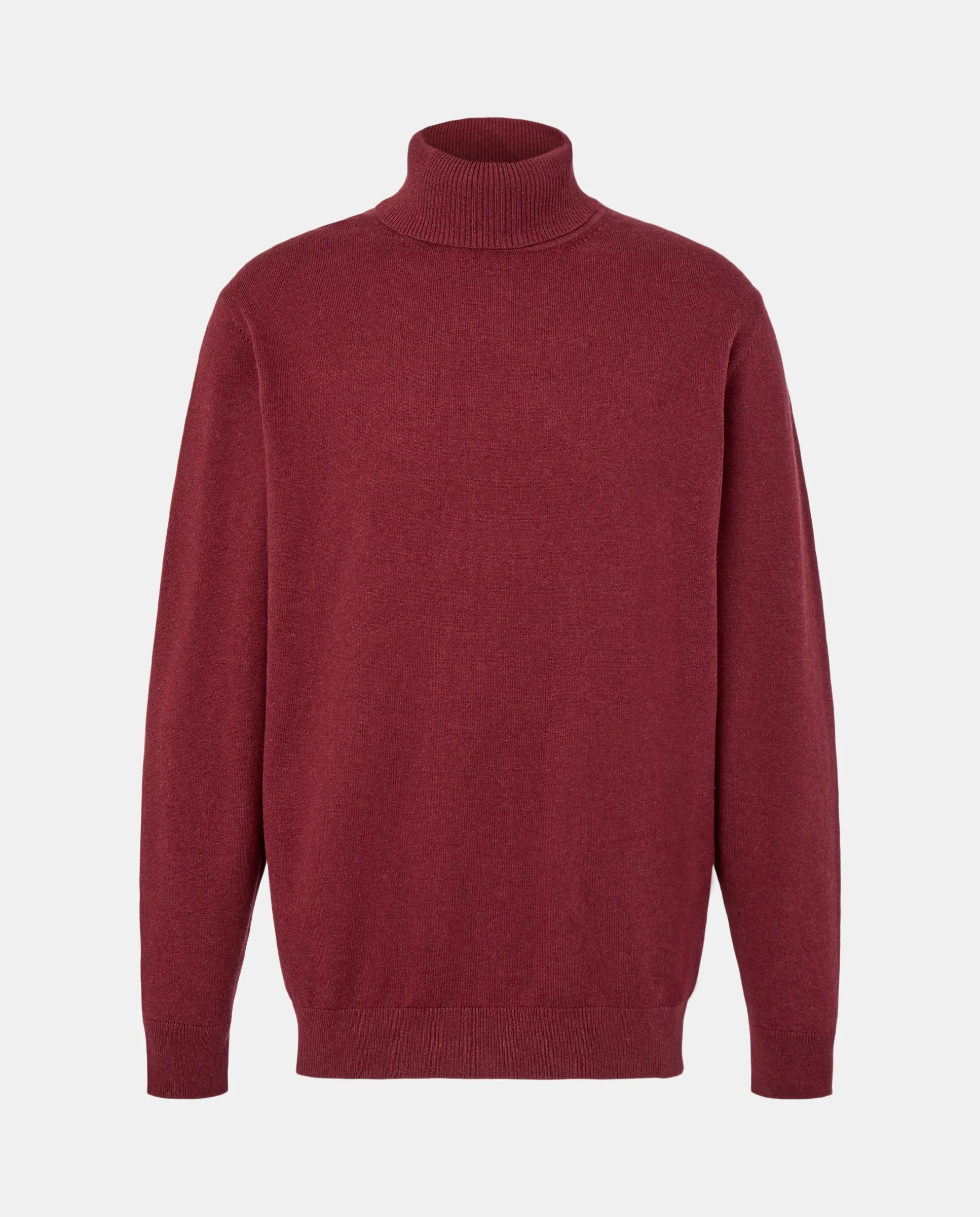

Мужской свитер с отложным воротником Easy Wear, гранатовый