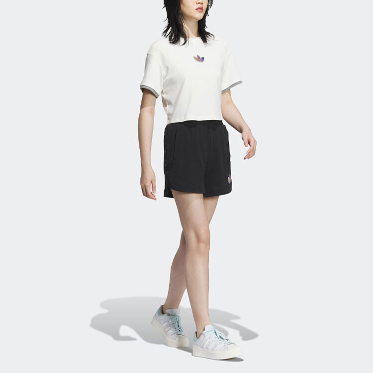Футболка с коротким рукавом и вышитым логотипом «Off White» Adidas Originals — фото 4