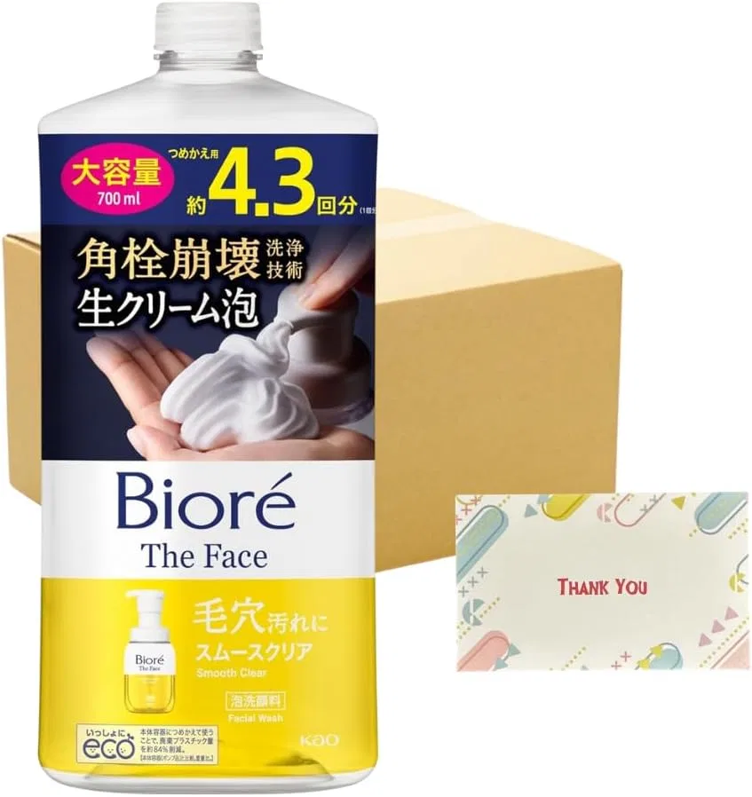 Гель-пенка для умывания Biore Smooth Clear, набор 12 шт. по 700 мл