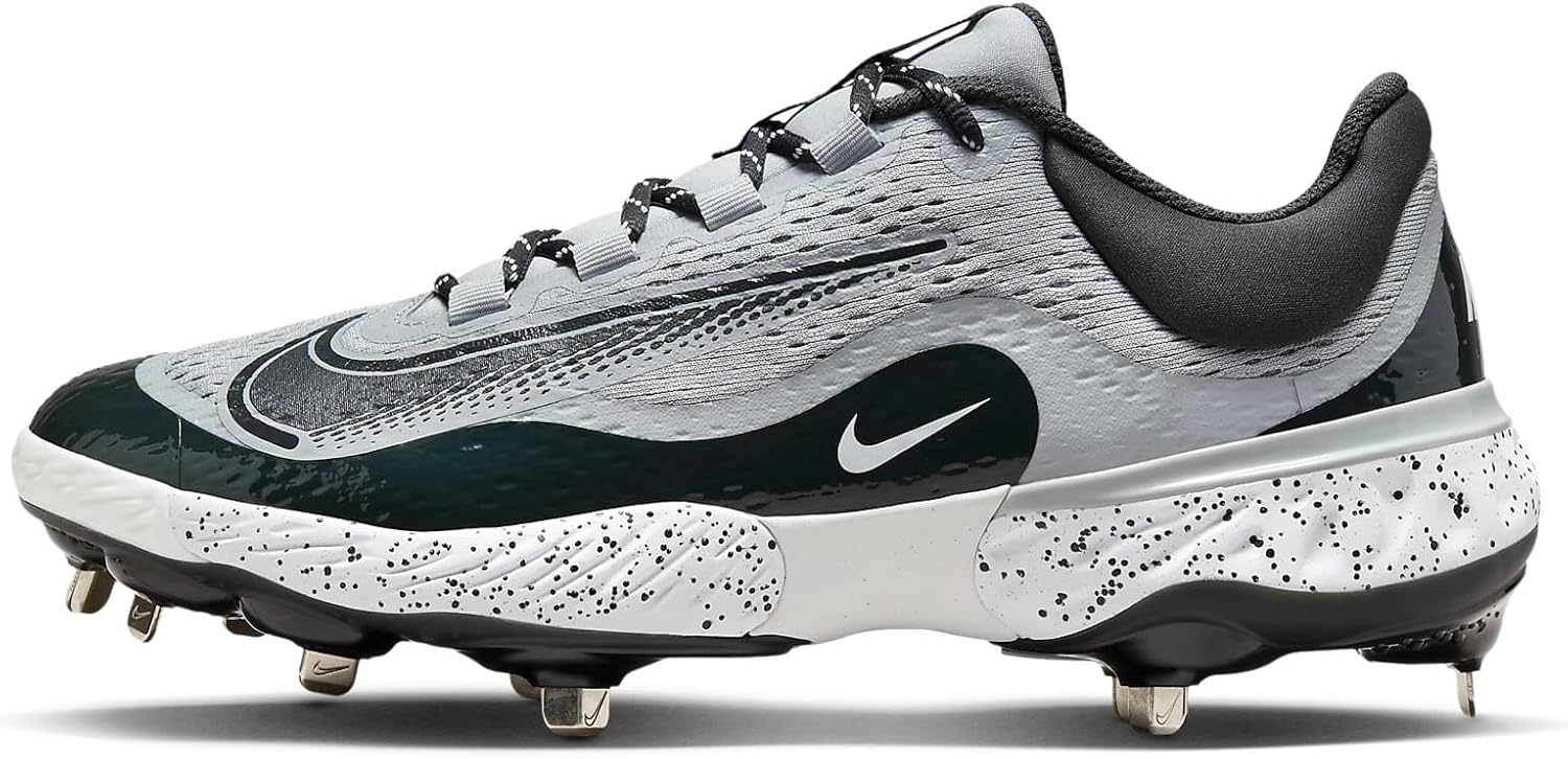 Бейсбольные бутсы Nike Men's Alpha Huarache Elite 4, Wolf Grey/White/Dark Smoke Grey