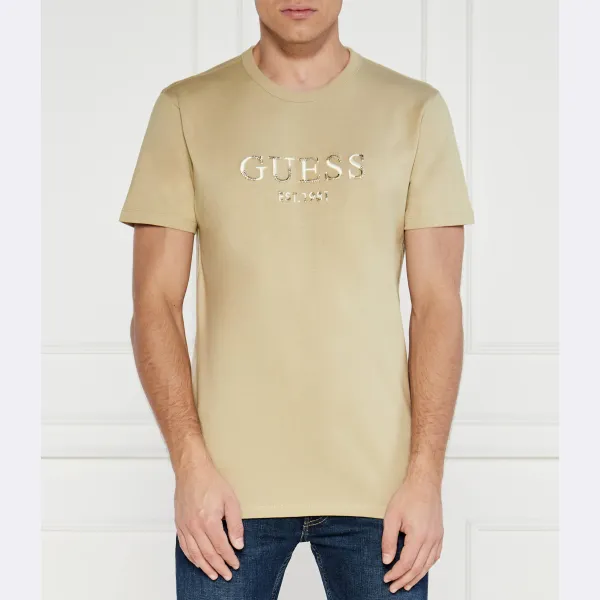 

Футболка стандартного кроя Guess, бежевый