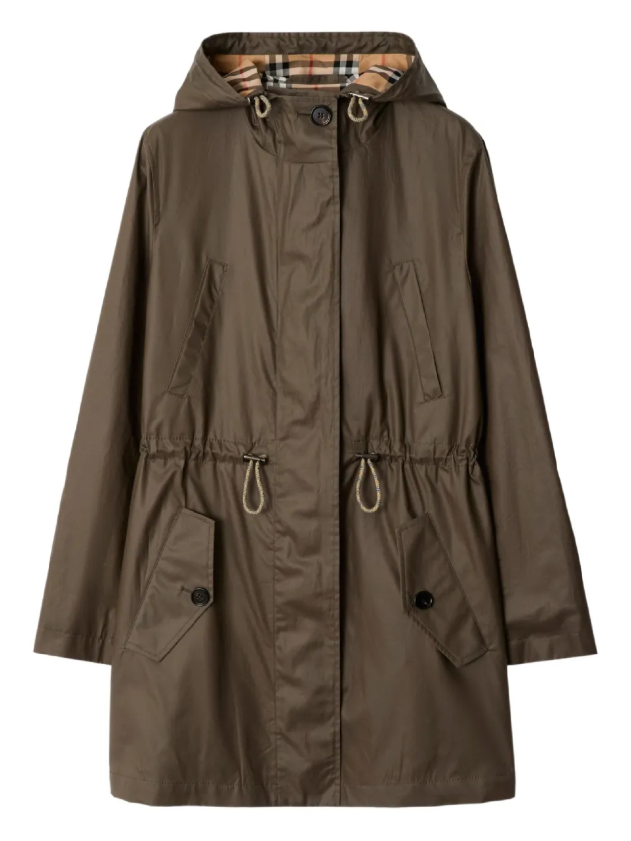 

Burberry габардиновая парка, зеленый