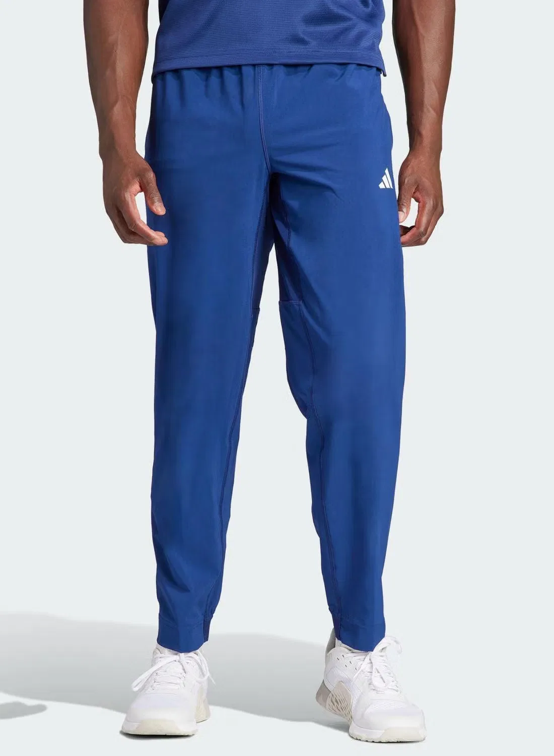 Штаны тренировочные с зауженными брючинами Train Essentials Adidas, синий
