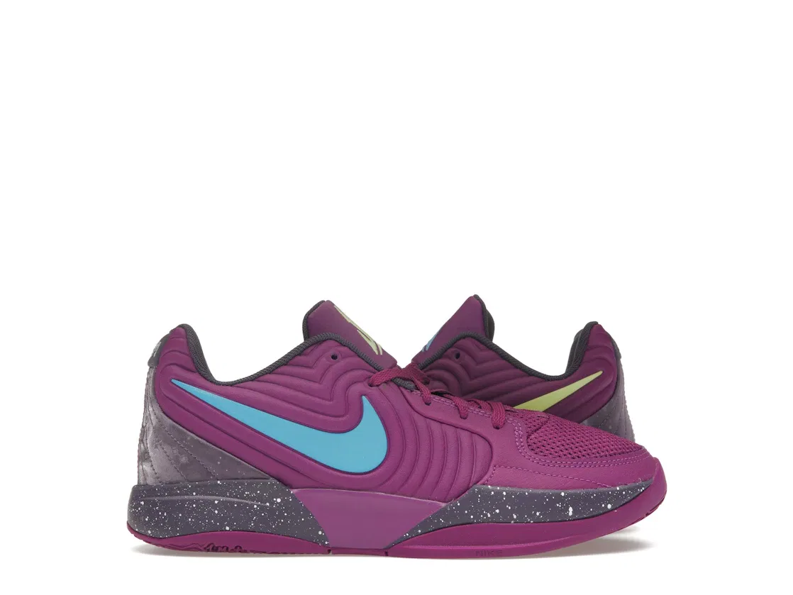 Детские кроссовки для мальчиков с принтом Nike Ja 2 Nike, Bold Berry Light Lemon Twist Dark Raisin Baltic Blue