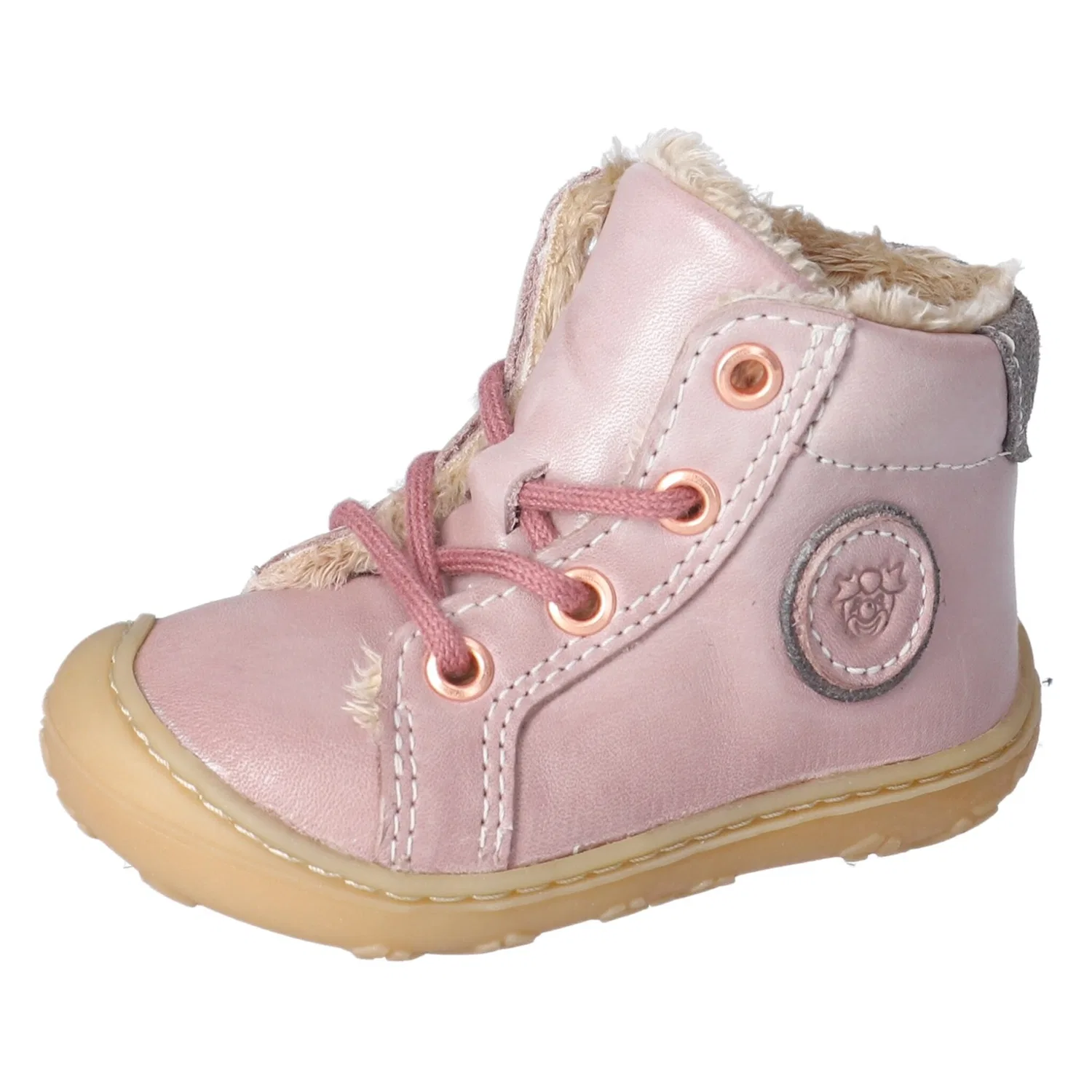 Детские зимние ботинки с системой измерения ширины PEPINO by RICOSTA, Pink-Gray