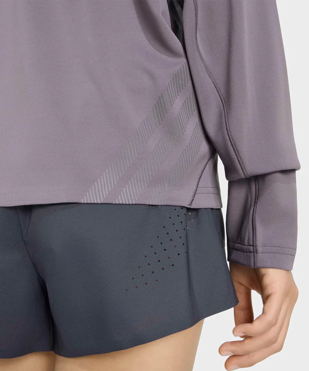 Женская футболка с длинным рукавомсвободного кроя Adidas, Grey — фото 4