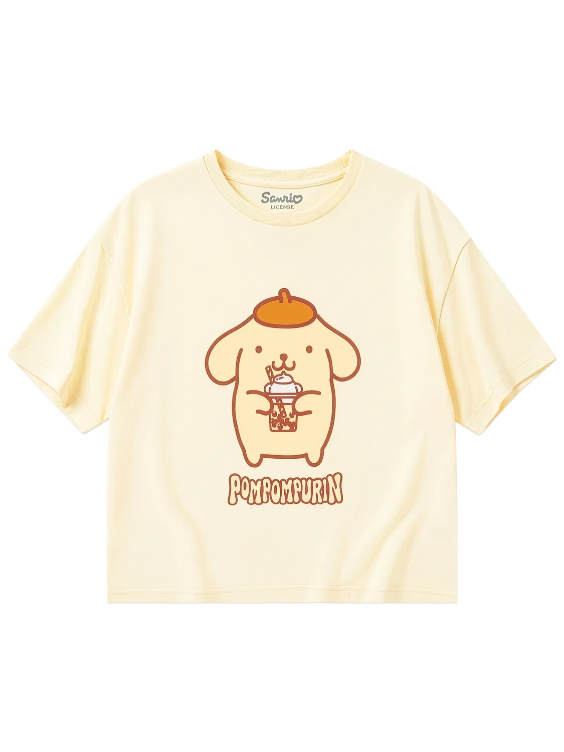 Футболка с принтом Pompompurin, Hello Kitty Character, желтый