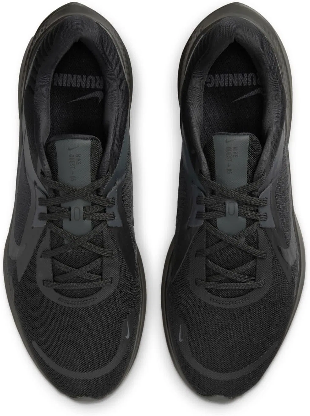 Мужские беговые кроссовки Nike Quest 5 DD0204, Black Dk Smoke Grey — фото 3