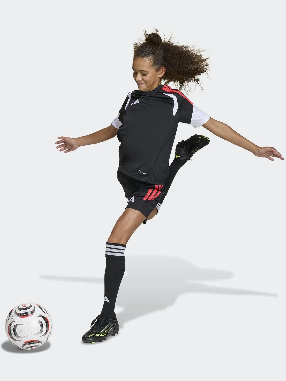 Футбольная джерси Tiro 26 League adidas, черный/оранжевый — фото 4