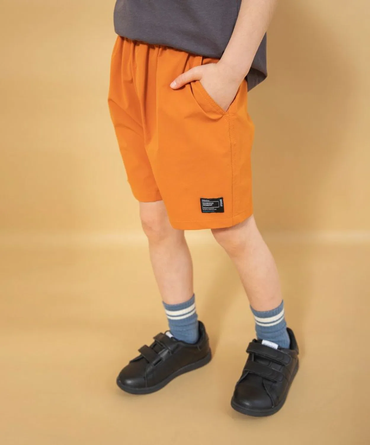 Детские шорты для мальчиков с длинным рукавомиз стрейч-нейлона, branshes, Orange