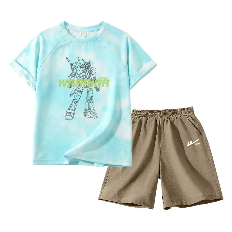 Детский спортивный комплект с принтом Horizontal Mecha-Khaki WARRIOR