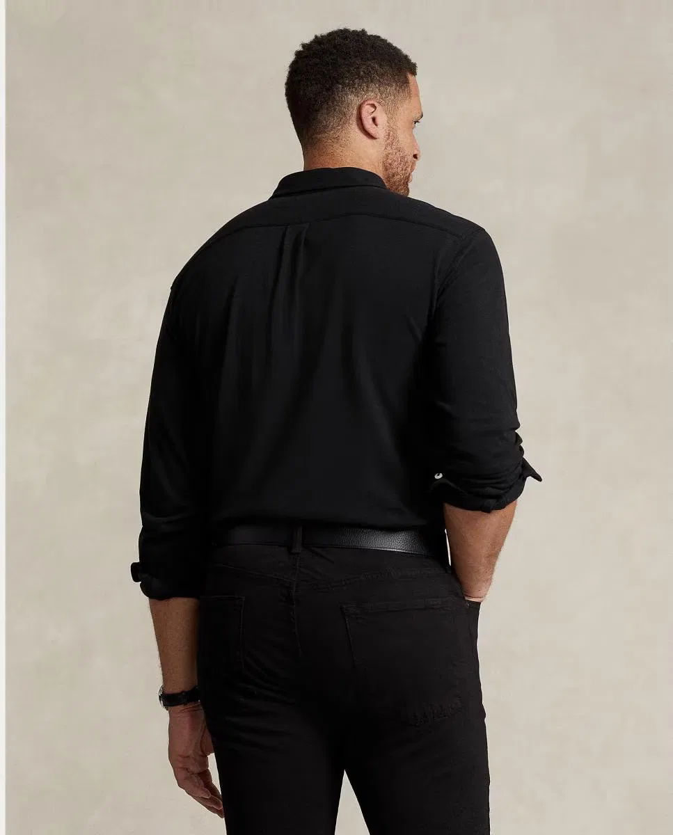 Мужская рубашка, Ultraligera Negro Polo, Polo Ralph Lauren, черный — фото 2