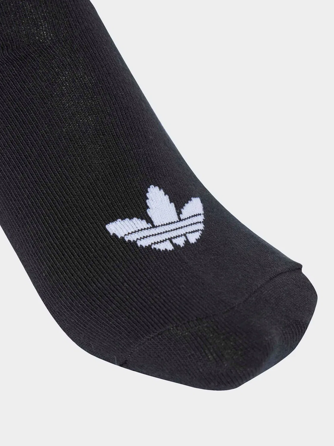Носки adidas Black Linear No Show, 3 пары, черный — фото 3