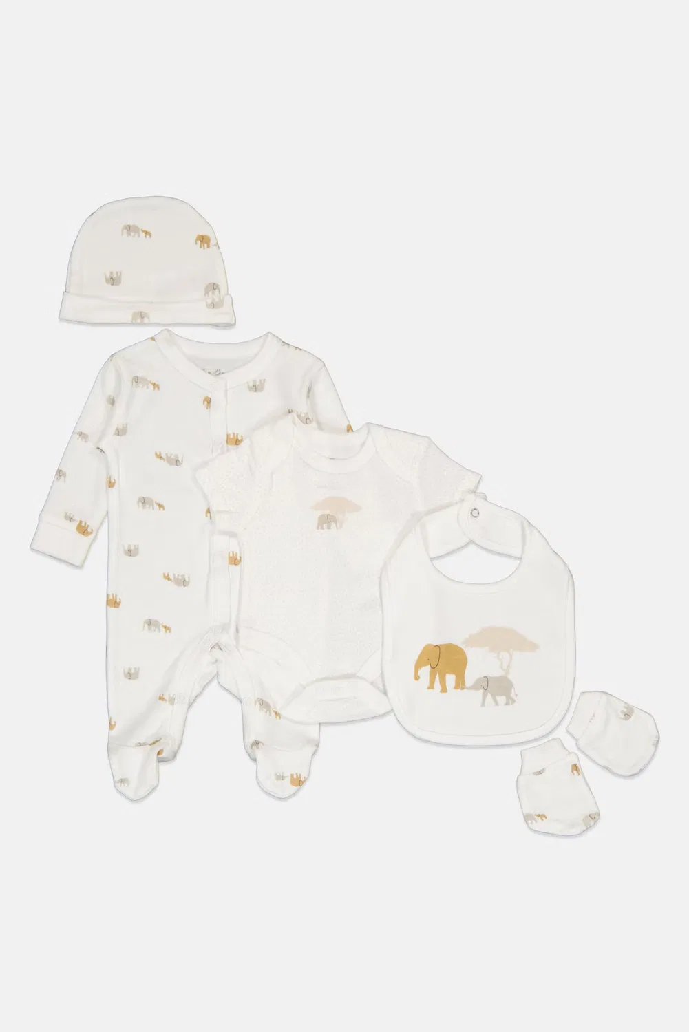 Комплект детский с принтом из 5 предметов Rock-A-Bye Baby Boutique, разноцветный — фото 3