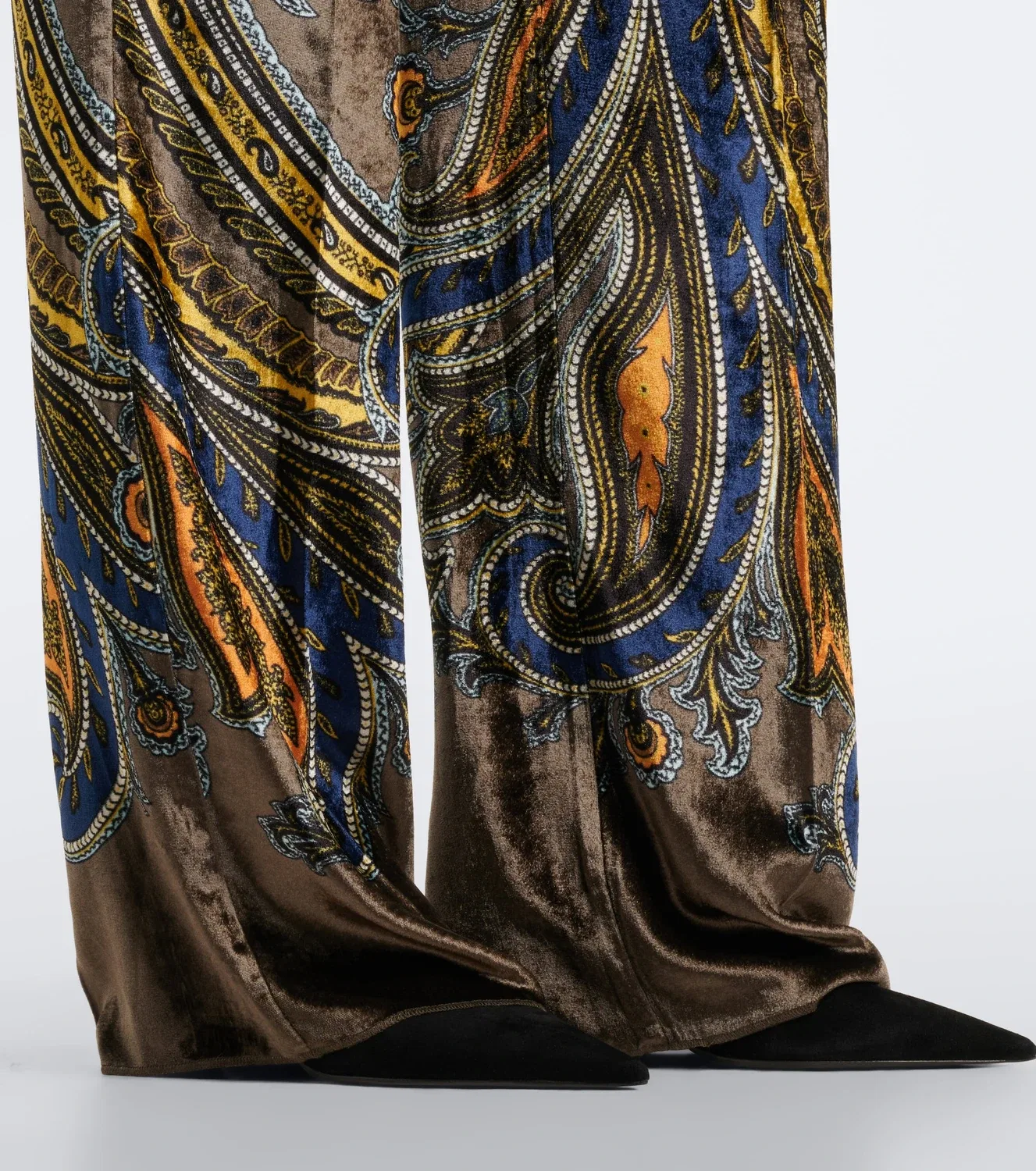 Брюки-клеш с узором пейсли, Etro, мультиколор — фото 4