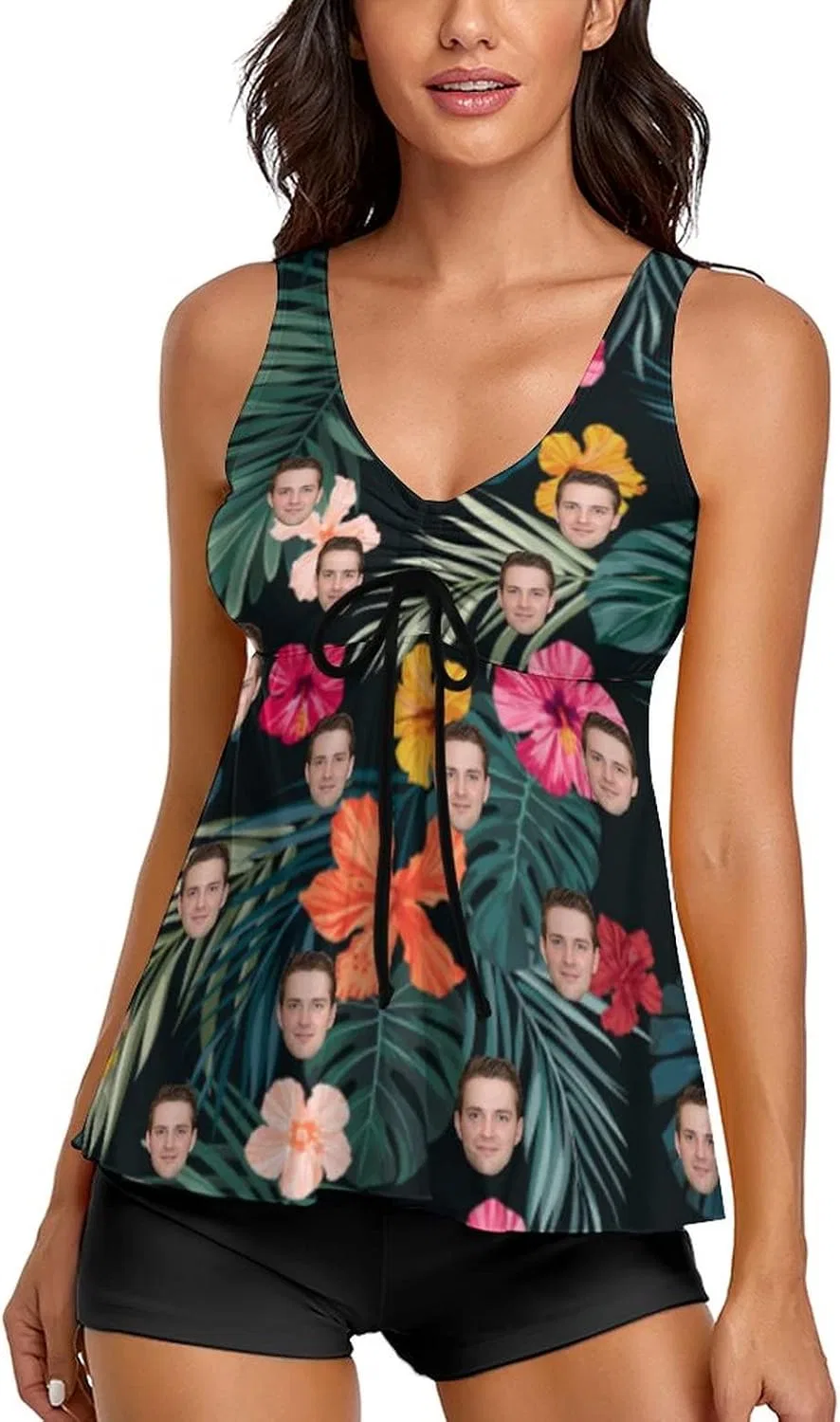 Женский танкини-купальник с кастомизацией Sunflower, Retro Floral