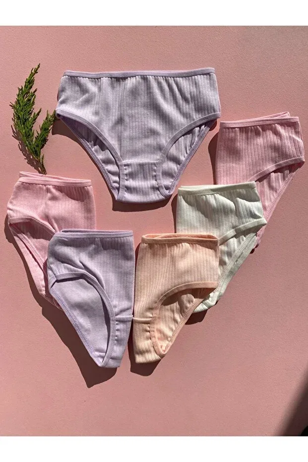 Детские трусы для девочек хлопковые комплект 6 шт Leyna Butik, Pink