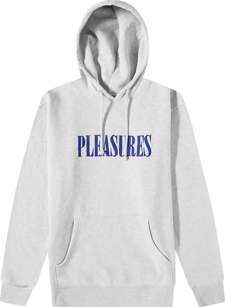 

Худи Pleasures Tickle Logo Hoodie 'Heather Grey', серый
