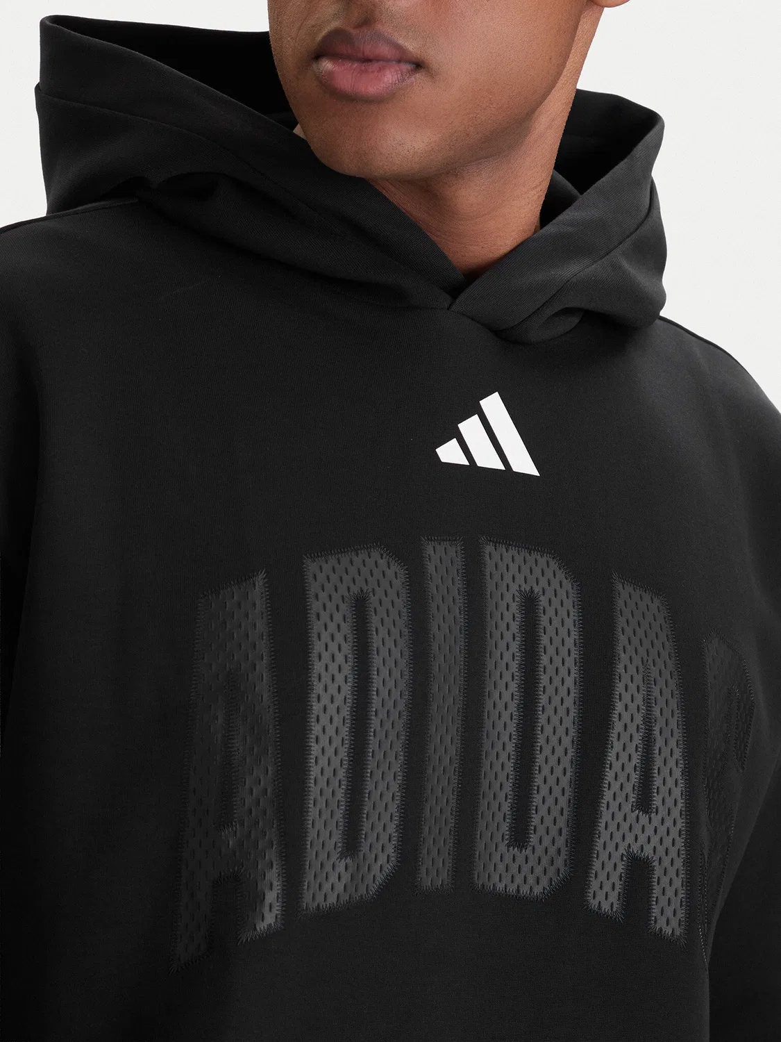 Мужской свитшот свободного кроя Stadium Graphic Adidas, черный — фото 4