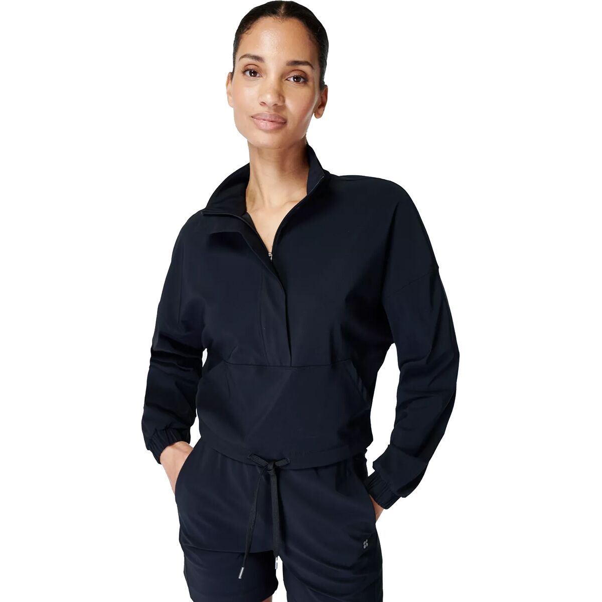 

Эксплорер толстовка с молнией до середины мидслой Sweaty Betty, черный
