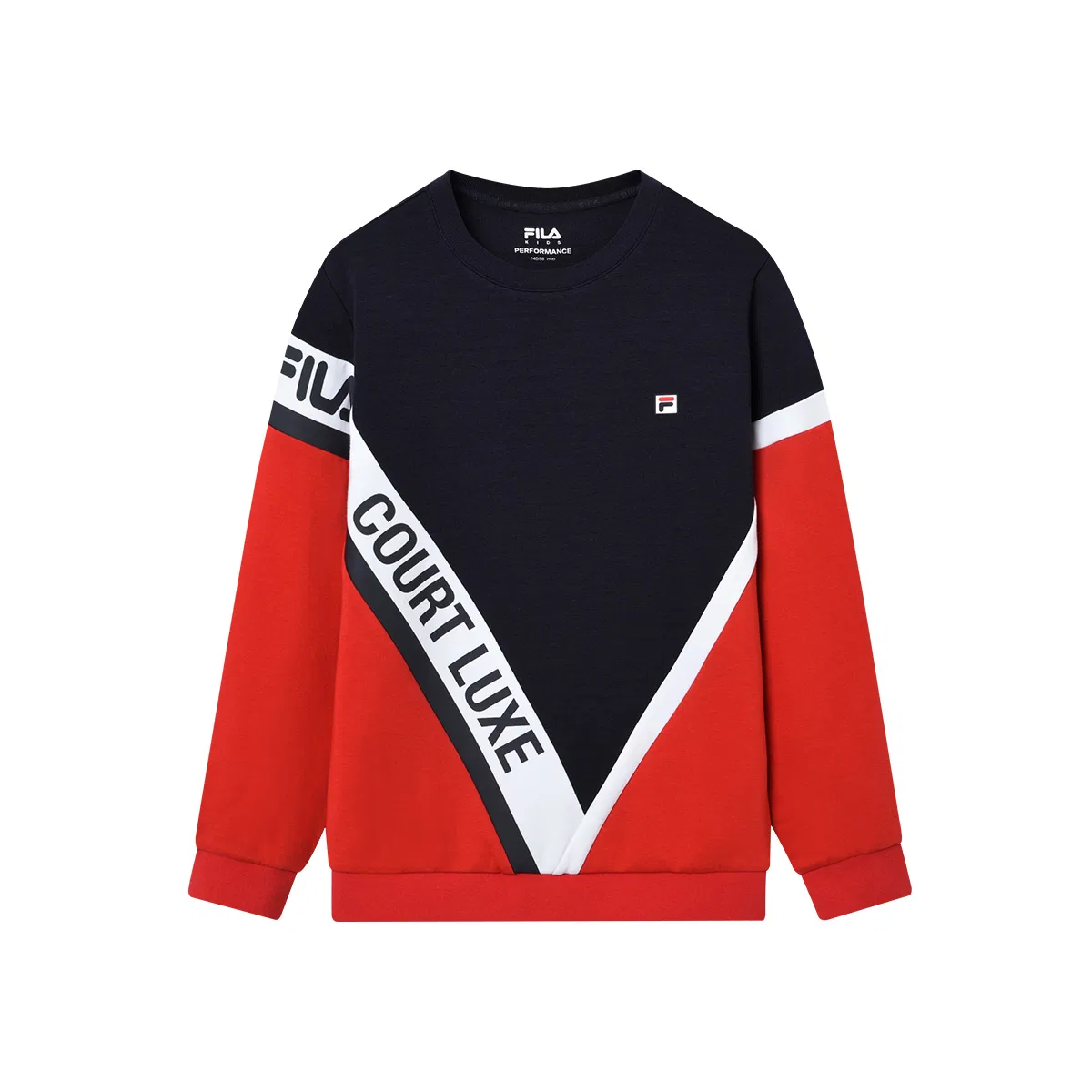 Детский свитшот с круглым вырезом FILA KIDS, Royal Blue