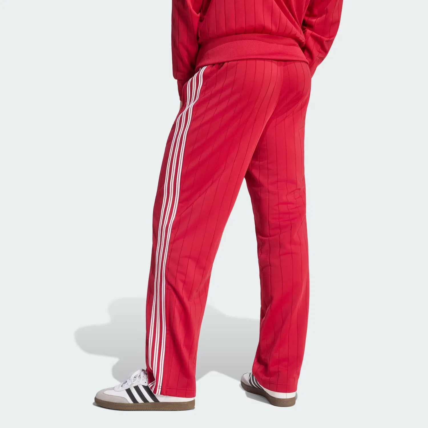 Мужские спортивные брюки трикотажные Firebird Drop Needle Track Pants Adidas Originals, красный — фото 3