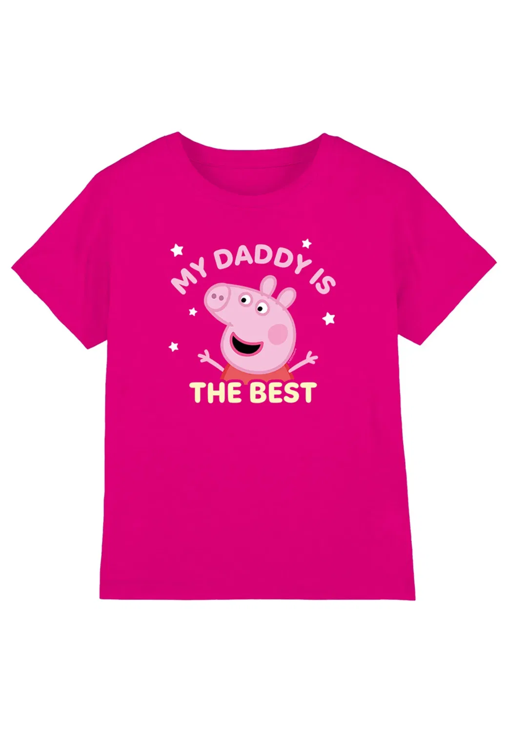 Детская футболка с принтом Peppa Pig My Daddy Is The Best Hasbro, Fuchsia — фото 4