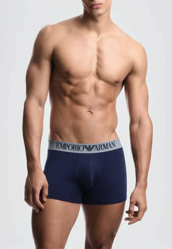 Комплект из 2 боксерских трусов Emporio Armani, синий/серый