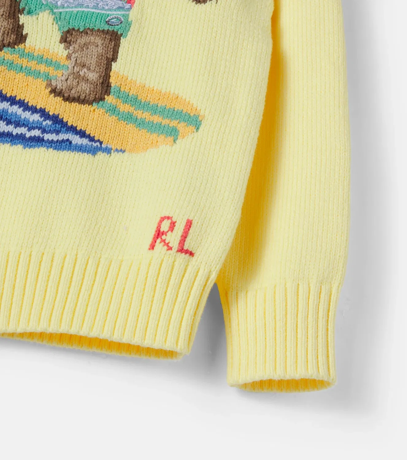 Свитшот хлопковый Polo Ralph Lauren Kids, желтый — фото 4