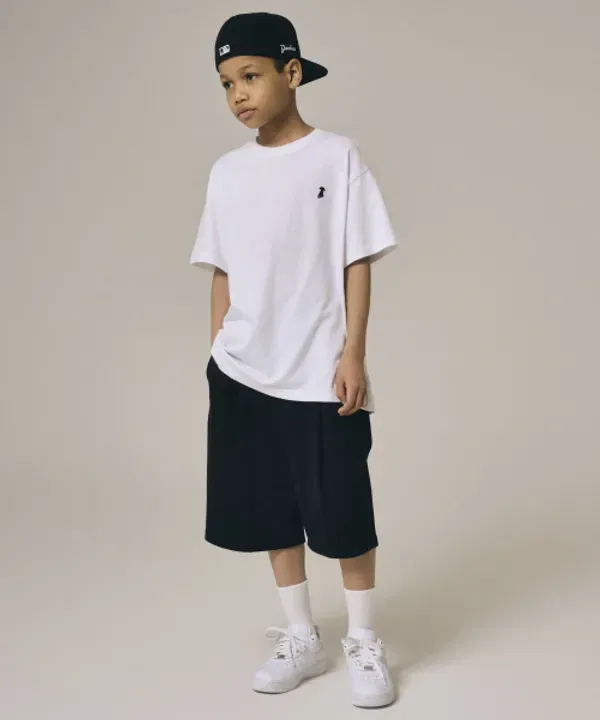 Шорты с одним защипом, сетчатые, Giant Fit, Takeeasy Kids, черный — фото 4