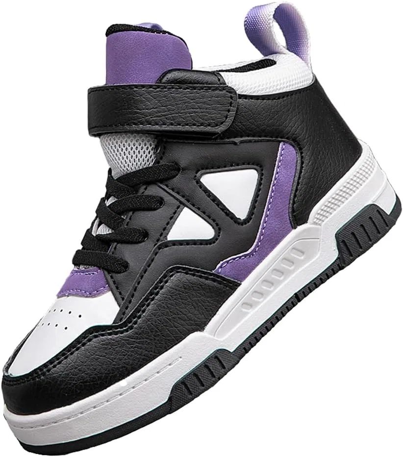 Детские кроссовки с кожаным верхом Retro Street Style JTTIO, Purple