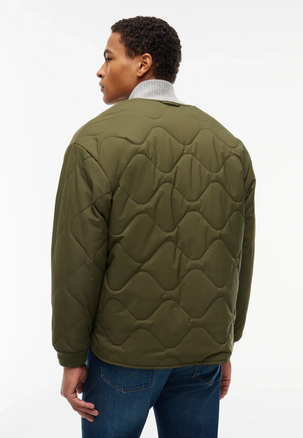 Двусторонняя подкладка из комбинированных материалов - легкая куртка Tommy Hilfiger, Huntsman Green/ Huntsman Green — фото 3