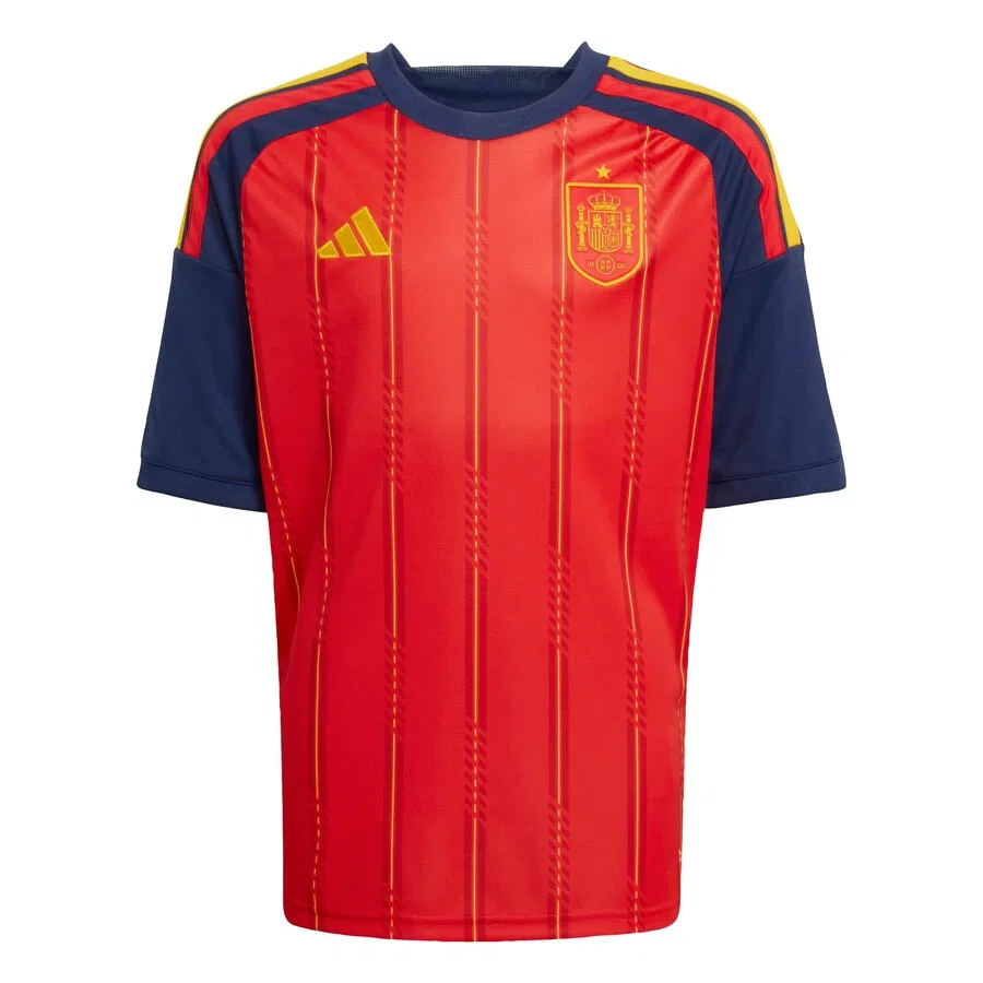 Футболка ADIDAS PERFORMANCE Performance Shirt 'Spain 26 Home Youth' красного цвета
