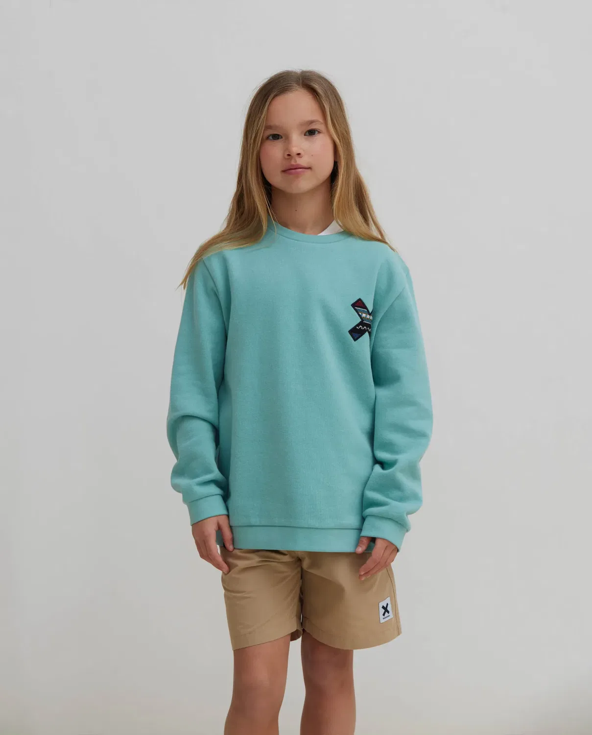 Детская худи для мальчиков с вышивкой Classic X Blue Banana, Turquesa