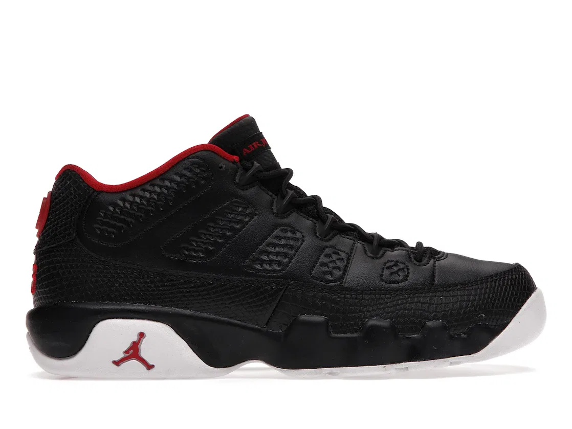 Детские кроссовки Lifestyle Jordan 9 Retro Low, Black/Gym Red-White