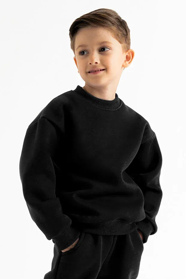 Детское худи для девочек оверсайз Basic C.C.L. Coccolin Kids Baby Clup, Black