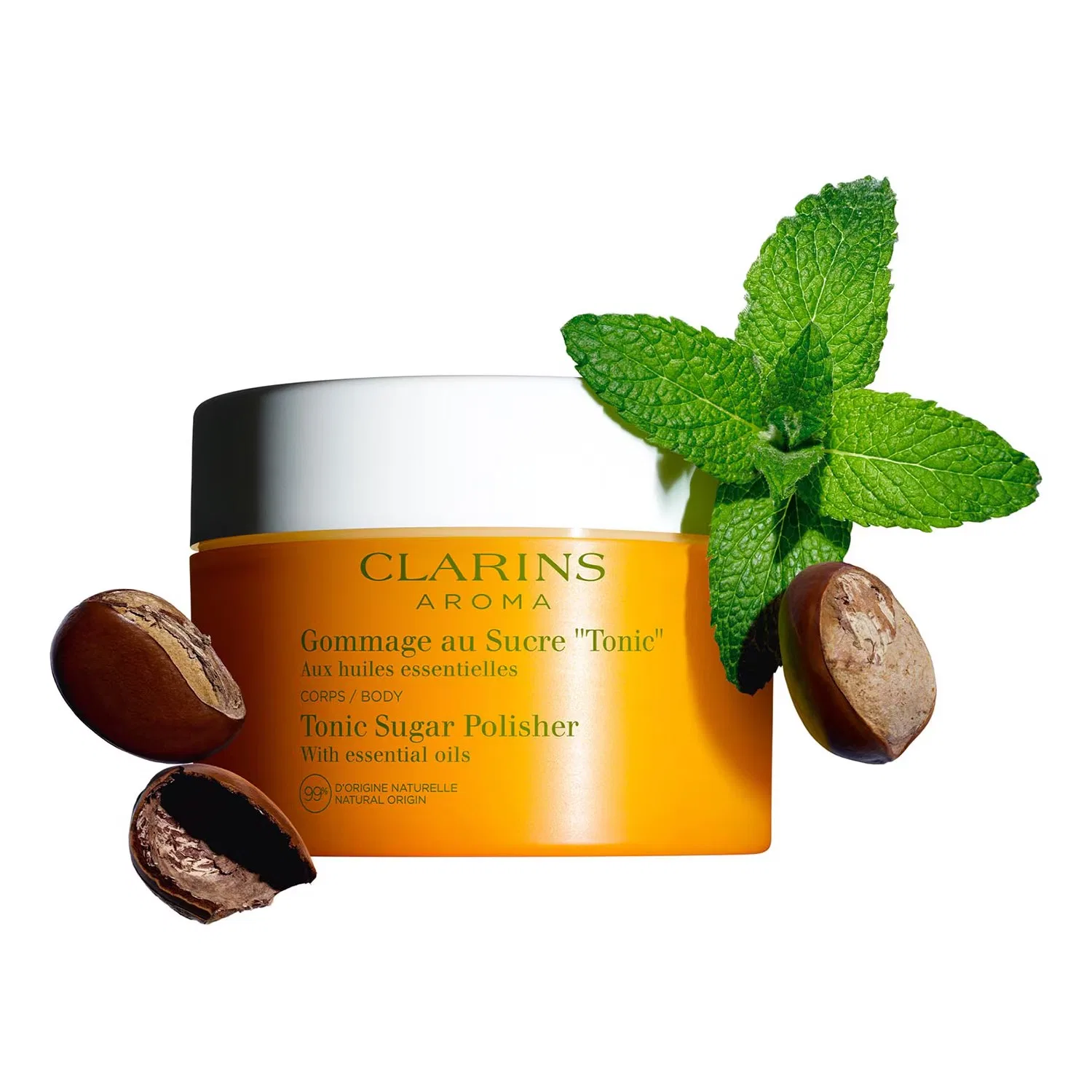 Скраб для тела с сахаром и маслом фундука Tonic CLARINS, 250 мл — фото 3