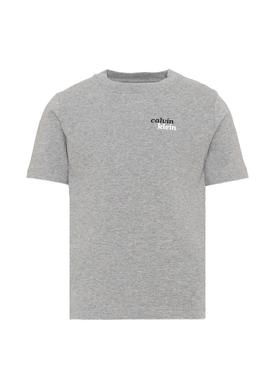 Футболка с логотипом Calvin Klein Kids, серый