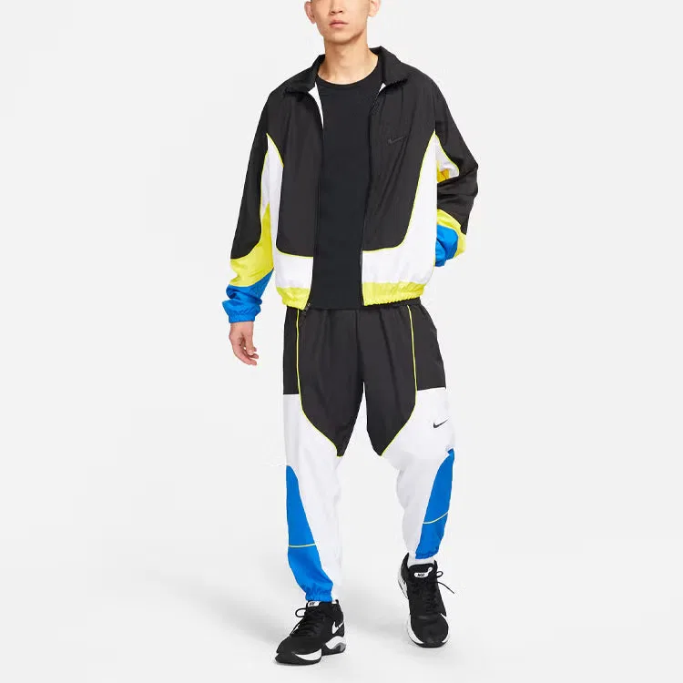 Куртка баскетбольная с цветными блоками Throwback Nike, черный — фото 2