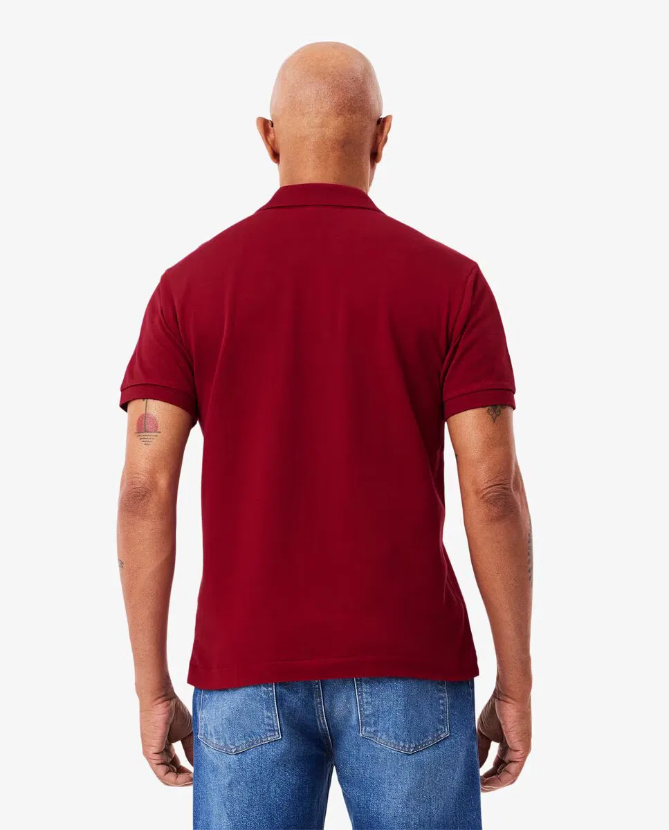 Рубашка с коротким рукавом, Polo Original Corte Clásico, Lacoste, бордовый — фото 2